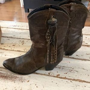 Vintage Durango Brown cowgirl boots Size 7.5/8